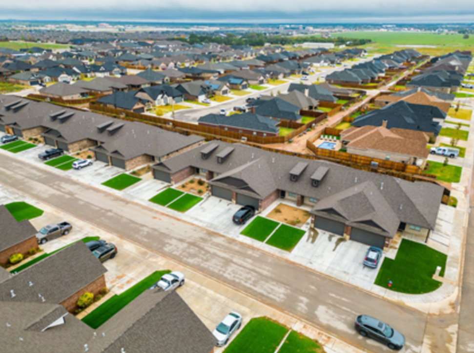 Evanston Townhomes aerial